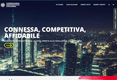 Realizzazione sito web per Compagnia Energetica Italiana (con Spotbreak)