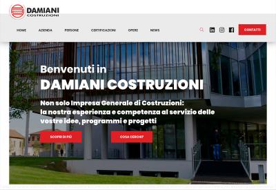 Progettazione e realizzazione sito del web di Damiani Costruzioni