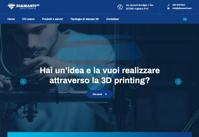 Sito internet per Diamanti 3D - Stampa e service