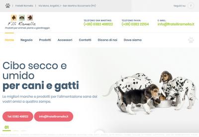 Mini sito web per il negozio Fratelli Ramella