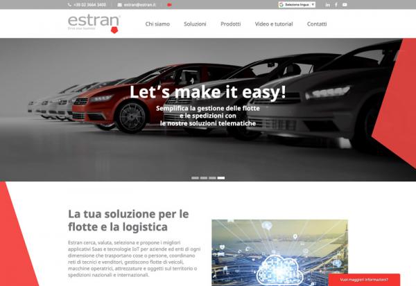 Estran - Sito web e posizionamento